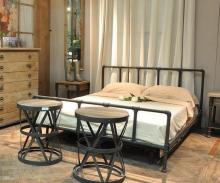 Кровать и мебель для спальни "Loft-Industrial"